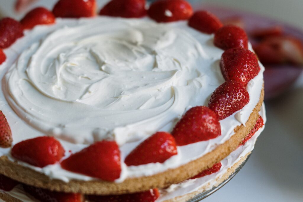 Strawberry Cream Pound Cake
